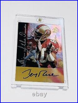 1997 Upper Deck Jerry Rice Sign of the Times Auto SP Autograph 49ers Signed