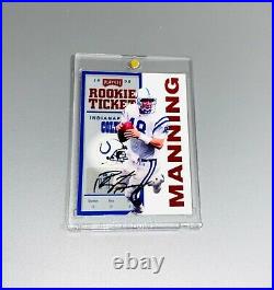 1998 Peyton Manning Playoff Contenders Rookie Ticket Auto Bgs Sp Autograph