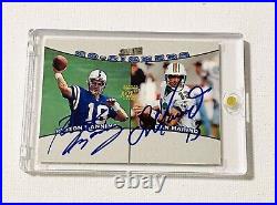 1998 Topps Co-Signers Peyton Manning Dan Marino Rookie Auto Autograph SP Signed