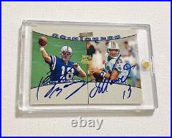 1998 Topps Co-Signers Peyton Manning Dan Marino Rookie Auto Autograph SP Signed