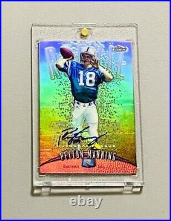 1998 Topps Finest Refractor Peyton Manning Rookie Auto 1/1 Sp Autograph