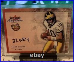 2000 Fleer Autographics TOM BRADY (RC)(AUTO)