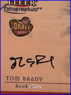 2000 Fleer Autographics TOM BRADY (RC)(AUTO)