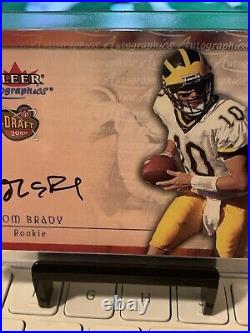 2000 Fleer Autographics TOM BRADY (RC)(AUTO)