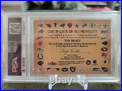 2000 Fleer Tom Brady Autographics Rookie RC PSA 8 Authentic Auto