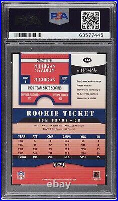 2000 Playoff Contenders #144 Tom Brady Rookie Ticket PSA/DNA Authentic Auto 9