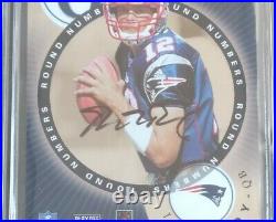 2000 Playoff Contenders BGS 9 MINT AUTO 9 Tom Brady Round Numbers Rookie RC