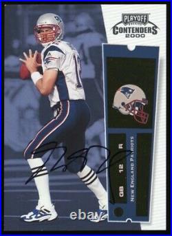 2000 Playoff Contenders Rookie Ticket #144 TOM BRADY RC Rookie Signed AUTO
