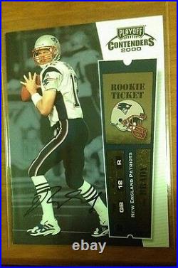 2000 Playoff Contenders Tom Brady RC ROOKIE TICKET GOAT! $$ 7
