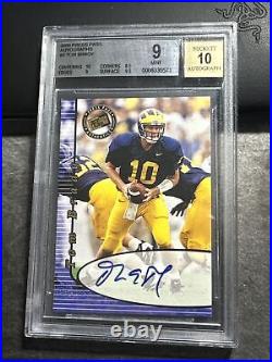 2000 Press Pass Tom Brady Autograph Bgs 9 Auto 10 Sharp! Beauty