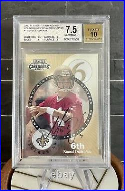 2000 Tom Brady Playoff Contenders BGS NM+ Auto 10! Round Numbers Rookie Card