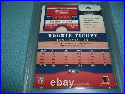 2000 Tom Brady Playoff Contenders Rookie Ticket Psa Dna Authentic Auto 10