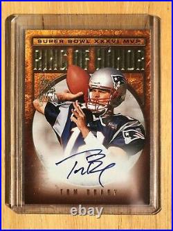 2002 Topps Tom Brady Ring of Honor Autograph auto on card NM+ Topps RC Serial #