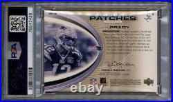 2004 SP Game Used Authentic Patches Autograph Tom Brady Auto /100 PSA 6