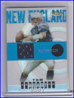 2004 Topps #105 TOPPS FINEST TOM BRADY Game Worn JERSEY Refractor MINT SHAPE