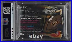 2004 Topps Super Bowl XXXV111 MVP Tom Brady AUTO PATCH /99 #38 PSA 9 MINT