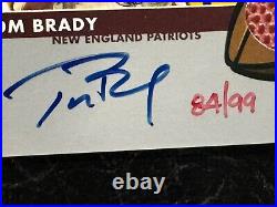 2004 Topps Super Bowl XXXVIII Tom Brady MVP Game Used Ball and On Card Auto