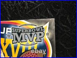 2004 Topps Super Bowl XXXVIII Tom Brady MVP Game Used Ball and On Card Auto