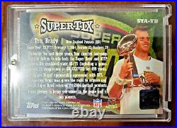 2004 Topps Tom Brady Super Tix Auto Statb Original Super Tix Issue Sb XXXVIII