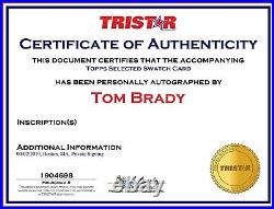 2005 Topps Pristine Tom Brady NFL Shield Logo Patch #1/1 Rare Inscription Auto