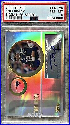 2006 Topps Signature Series Tom Brady Auto Hand Numbered /50 Psa Nm-mt 8 Pats