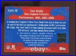 2007 Topps TX Exclusive Tom Brady Jersey Auto Autograph