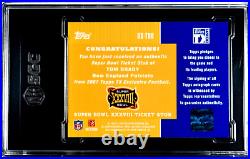 2007 Topps TX TOM BRADY Super Bowl XXXVIII Ticket Autograph SGC 8.5 with 10 Auto