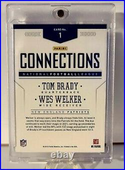 2012 Panini Prestige Tom Brady Autograph Connections Card NFL MVP GOAT