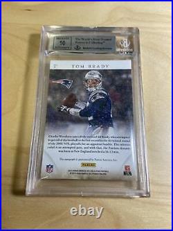 2014 Immaculate Collection Tom Brady Auto /25 BGS 9 Immaculate Moments #7 RARE