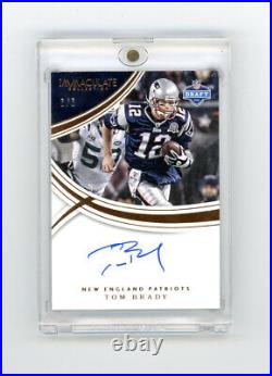 2016 Panini Immaculate Collection Tom Brady On Card Auto Patriots SSP #6/6 GOAT