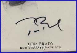 2016 Panini National Treasures Canton Bound #8 Tom Brady On Card Auto #06/10