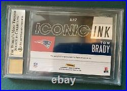 2018 Tom Brady Autograph Absolute Iconic Ink #6 Bgs 9 Auto 10