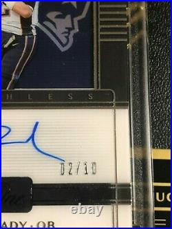 2019 Panini Matchless Tom Brady On Card Auto 2/10 One touch encased-GOAT-RARE