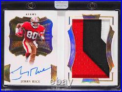 2020 Flawless BOOKLET Game Jersey GOLD PATCH Auto #d /10 JERRY RICE Immaculate