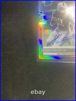 2020 Henry Ruggs III Auto Holo Optic Rated Rookie /99 NFL Football Card RC