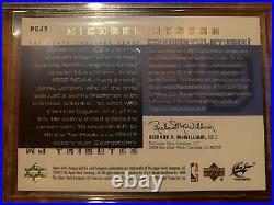 /23 Auto MJ Tributes UD Michael Jordan UNC G/U Jersey Patch BGS 9.5 10 Autograph