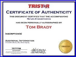 Autographed & Framed Brady, Montana, Bradshaw, & Manning Canvas -Steiner/Tristar