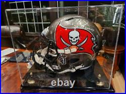 Autographed/Signed TOM BRADY SB LV Buccaneers Full Size Helmet COA/LOA w Case