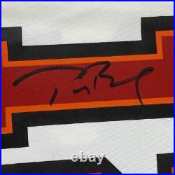 Autographed/Signed TOM BRADY White Authentic Nike Buccaneers Jersey Fanatics COA