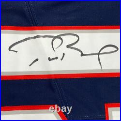 Autographed/Signed Tom Brady Patriots Blue Authentic LTD Jersey Fanatics COA/LOA