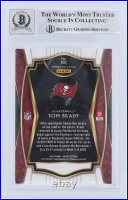 Autographed Tom Brady Buccaneers Football Card Item#13194790 COA