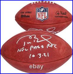 Autographed Tom Brady Buccaneers Football Fanatics Authentic COA Item#11630048