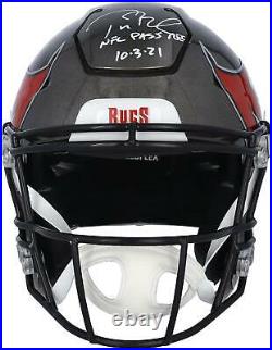 Autographed Tom Brady Buccaneers Helmet Fanatics Authentic COA Item#11615851