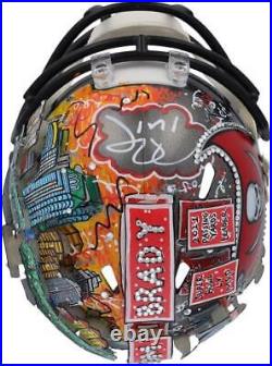 Autographed Tom Brady Buccaneers Mini Helmet Fanatics Authentic COA