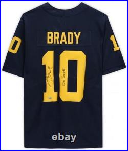 Autographed Tom Brady Michigan Jersey Fanatics Authentic COA Item#12061109