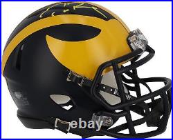 Autographed Tom Brady Michigan Mini Helmet Fanatics Authentic COA Item#12764146