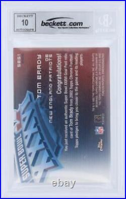 Autographed Tom Brady Patriots Football Card Fanatics Authentic COA