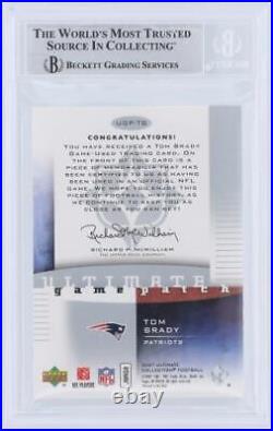 Autographed Tom Brady Patriots Football Card Fanatics Authentic COA
