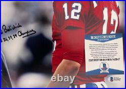 Bill Belichick? Signed New England Patriots 11x14 Tom Brady Photo Bas Beckett