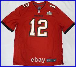 Buccaneers Tom Brady Autographed Red Nike SB Patch Jersey Beckett QR #AC41040
